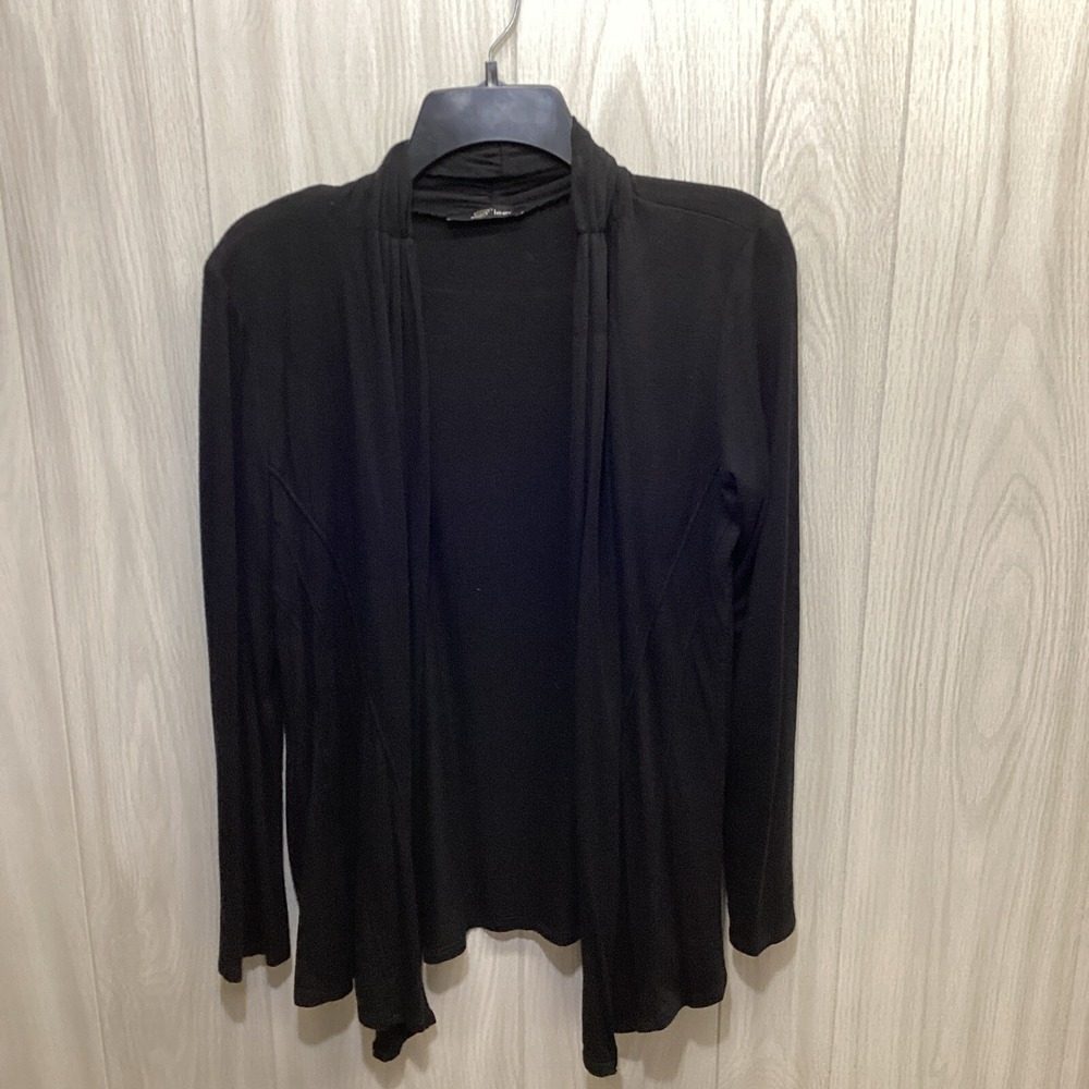 B'leev Women's (Size 19x26) Long Sleeve Open Front‎ Cardigan Black